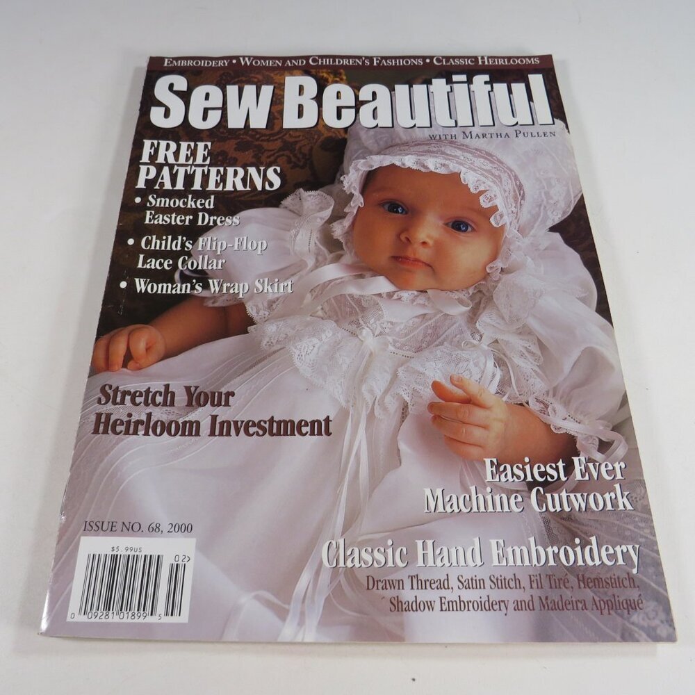 Sew Beautiful Magazine #68 yr2000 Heirloom Edition